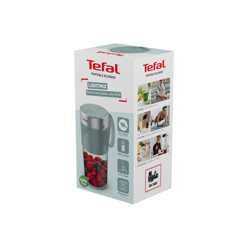Tefal - Smoothieblender BLENDFORCE 50W/5V 1200 mAh mint