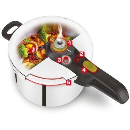 Tefal - Snelkookpan 4 l SECURE 5 NEO roestvrij
