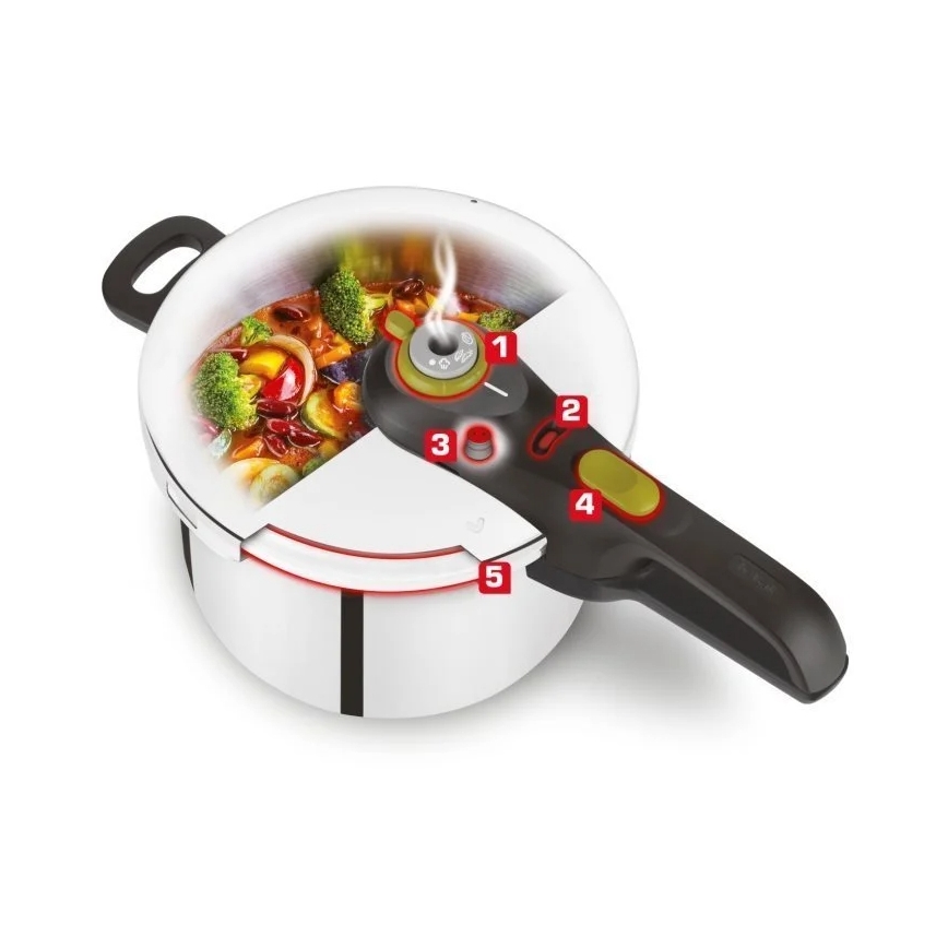 Tefal - Snelkookpan 4 l SECURE 5 NEO roestvrij