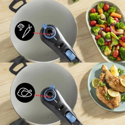 Tefal - Snelkookpan 4 l SECURE TRENDY roestvrij