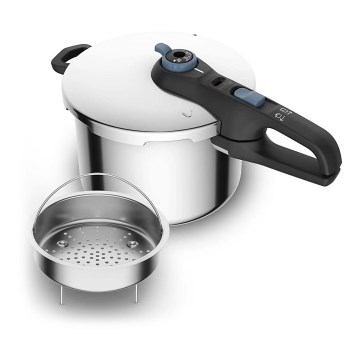 Tefal - Snelkookpan 6 l SECURE TRENDY roestvrij