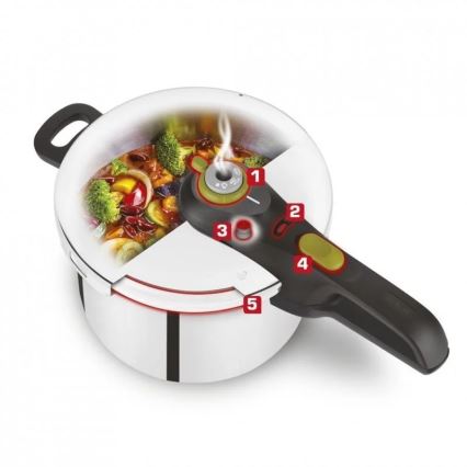Tefal - Snelkookpan 8 l SECURE 5 NEO roestvrij