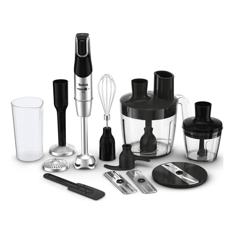 Tefal - Staafmixer INFINY FORCE PRO 5in1 1200W/230V zwart/roestvrij