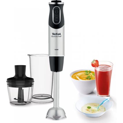 Tefal - Staafmixer QUICKCHEF 2in1 1000W/230V chroom/zwart