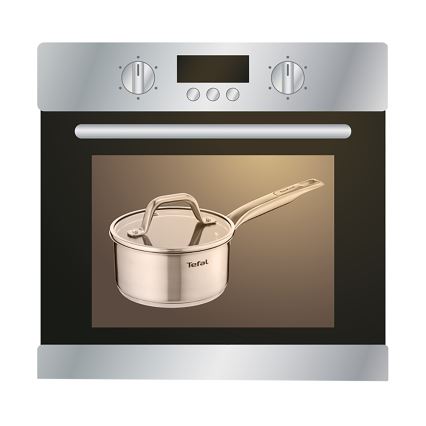 Tefal - Steelpan met deksel RECYCLE 16 cm