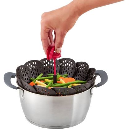 Tefal - Stoommandje INGENIO zwart/rood
