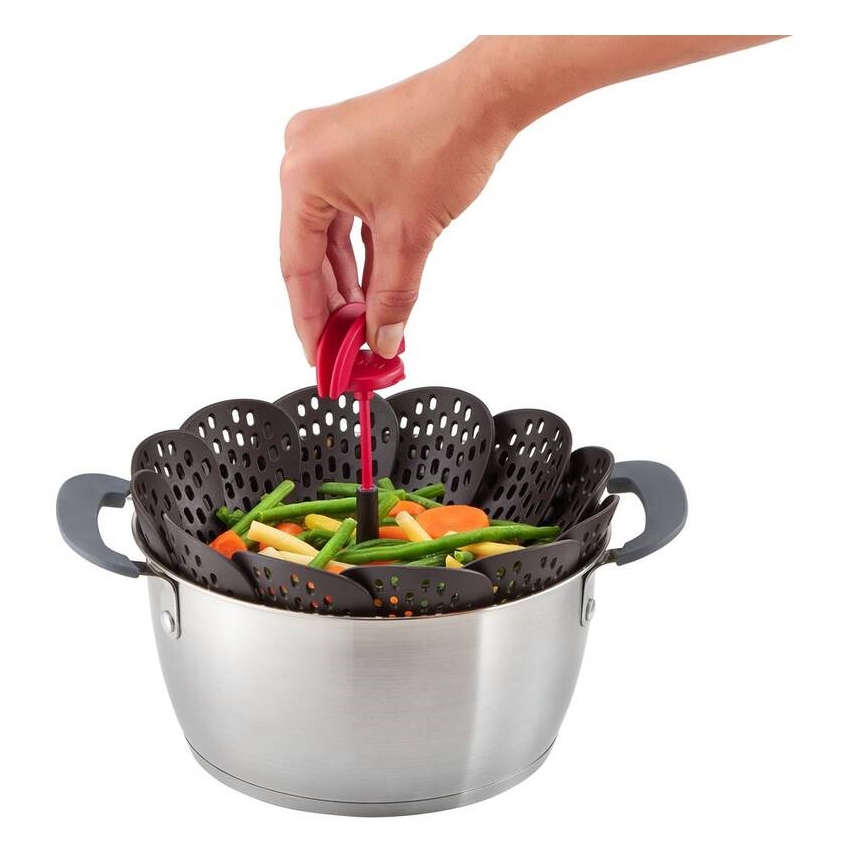 Tefal - Stoommandje INGENIO zwart/rood