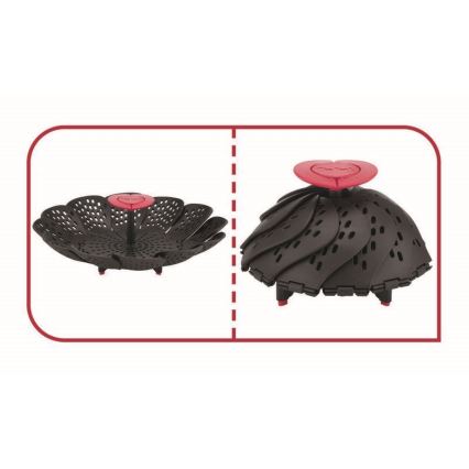 Tefal - Stoommandje INGENIO zwart/rood