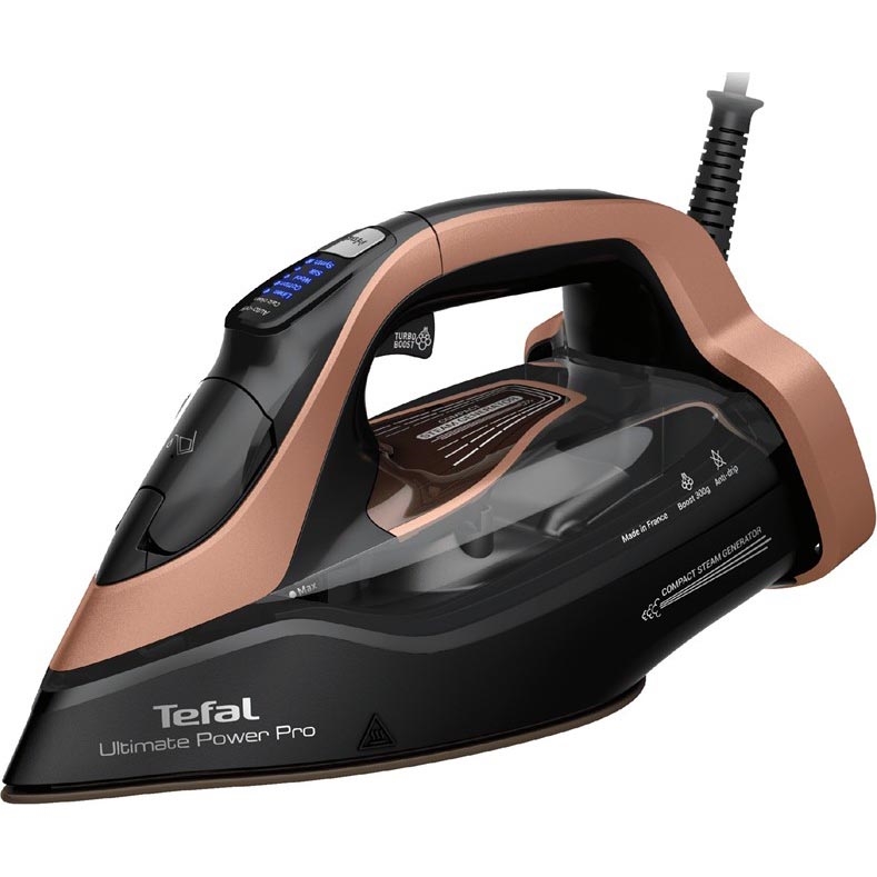 Tefal - Stoomstrijkijzer ULTIMATE POWER 3200W/230V koper/zwart