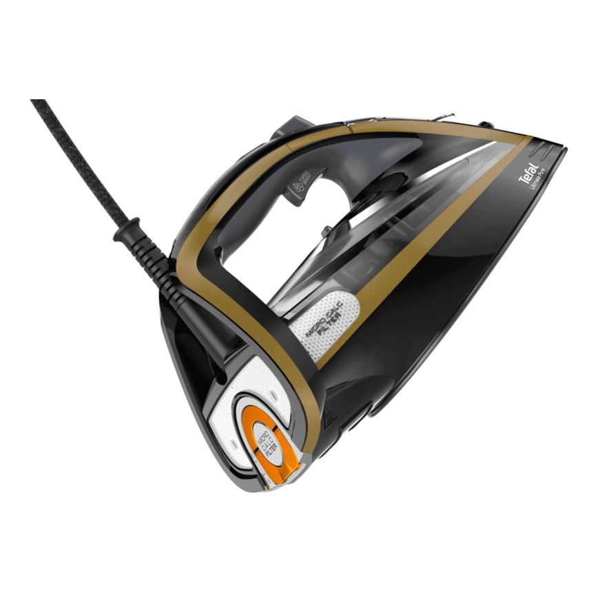 Tefal - Stoomstrijkijzer ULTIMATE PURE 3000W/230V goud/zwart