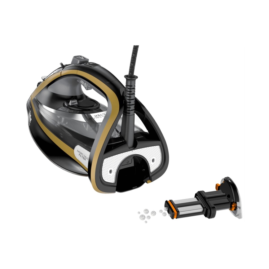 Tefal - Stoomstrijkijzer ULTIMATE PURE 3000W/230V goud/zwart