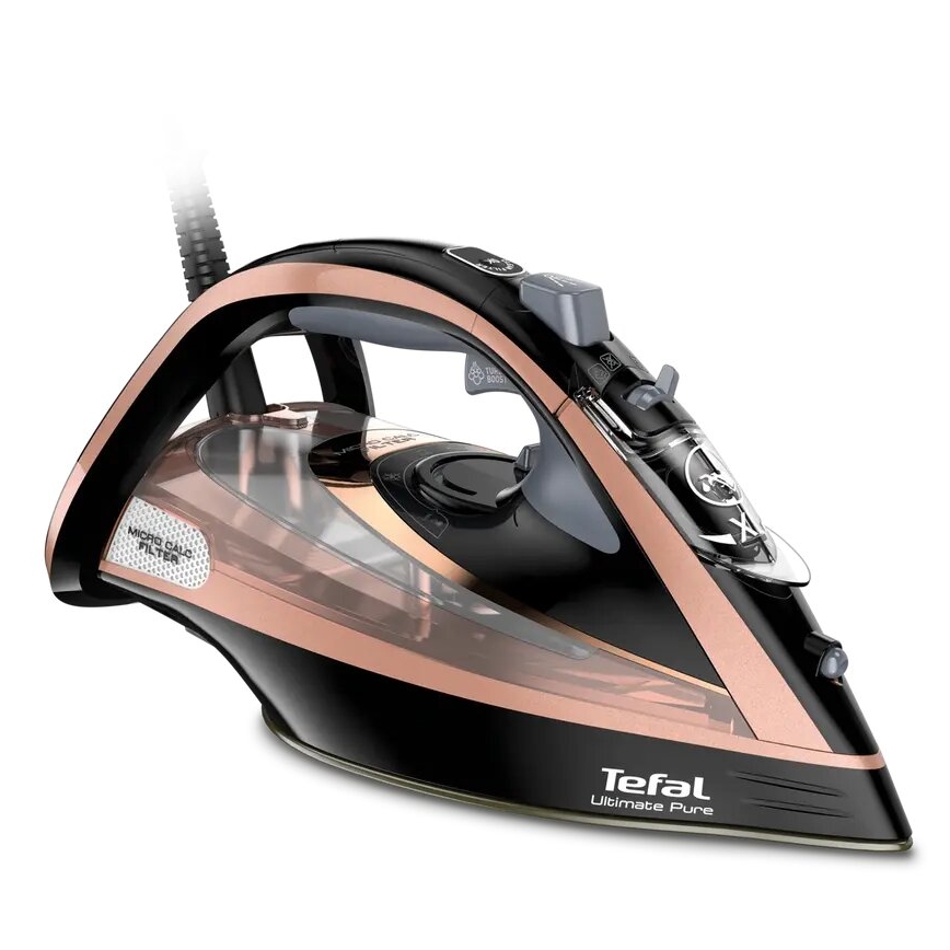Tefal - Stoomstrijkijzer ULTIMATE PURE 3000W/230V koper/zwart