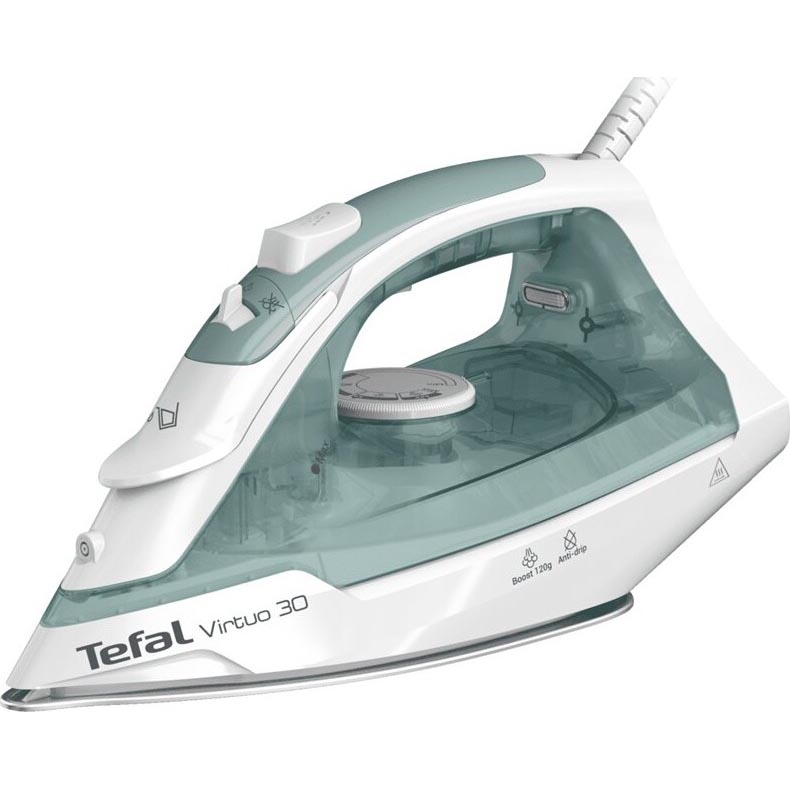 Tefal - Stoomstrijkijzer VIRTUO 2000W/230V groen