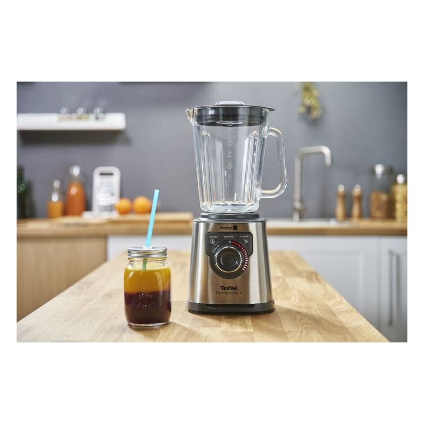 Tefal - Tafelblender 2 l PERFECTMIX+ 1200W/230V mat chroom/zwart