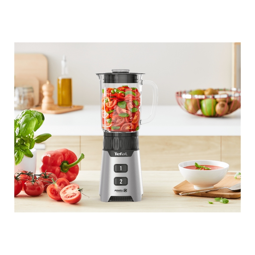 Tefal - Tafelblender BLENDFORCE 400W/230V roestvrij/zwart