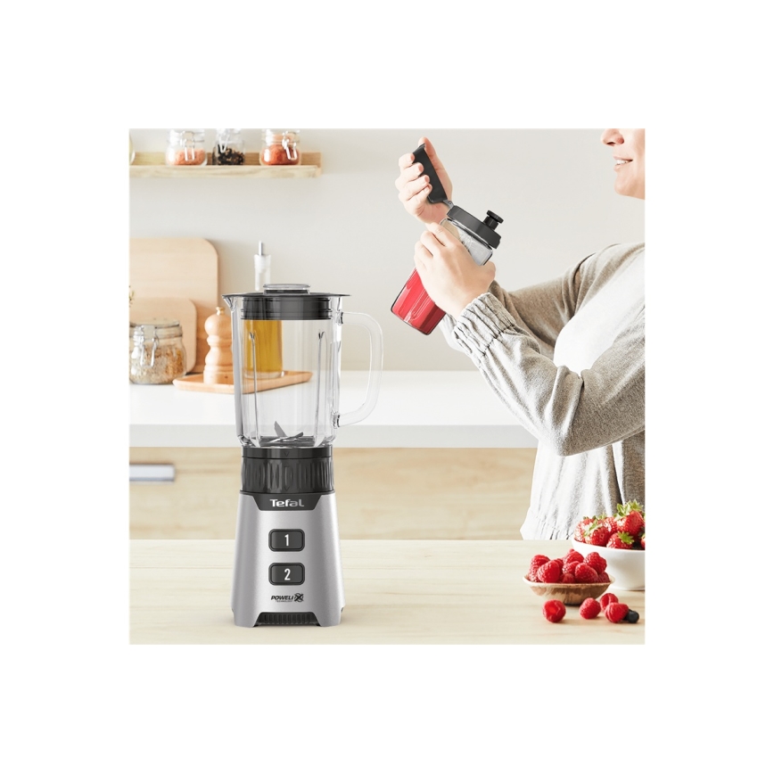 Tefal - Tafelblender BLENDFORCE 400W/230V roestvrij/zwart
