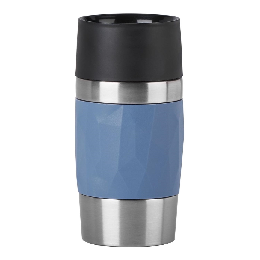 Tefal - Tasse thermique 300 ml COMPACT MUG acier inoxydable/bleu