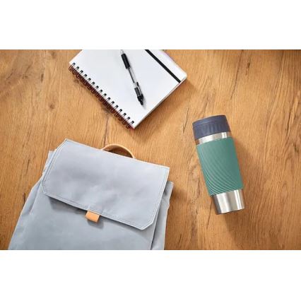 Tefal - Tasse thermique 360 ml EASY TWIST MUG acier inoxydable/vert