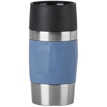Tefal - Thermische mok 300 ml COMPACT MUG roestvrij/blauw