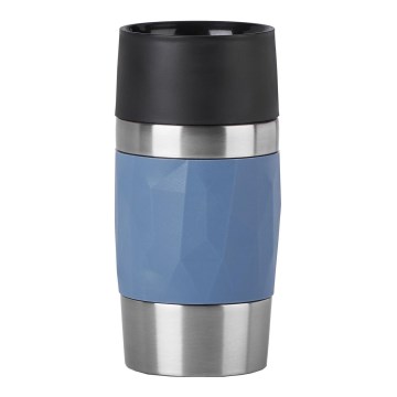 Tefal - Thermische mok 300 ml COMPACT MUG roestvrij/blauw