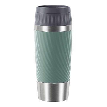 Tefal - Thermische mok 360 ml EASY TWIST MUG roestvrij/groen