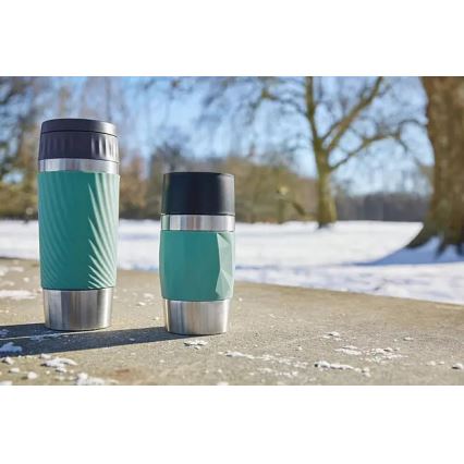 Tefal - Thermische mok 360 ml EASY TWIST MUG roestvrij/groen