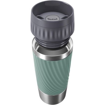 Tefal - Thermische mok 360 ml EASY TWIST MUG roestvrij/groen