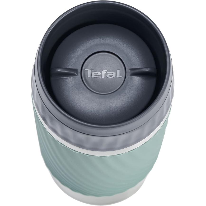 Tefal - Thermische mok 360 ml EASY TWIST MUG roestvrij/groen