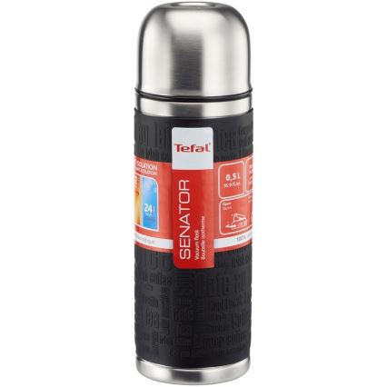 Tefal - Thermos avec mug 0,5 l SENATOR acier inoxydable/noir