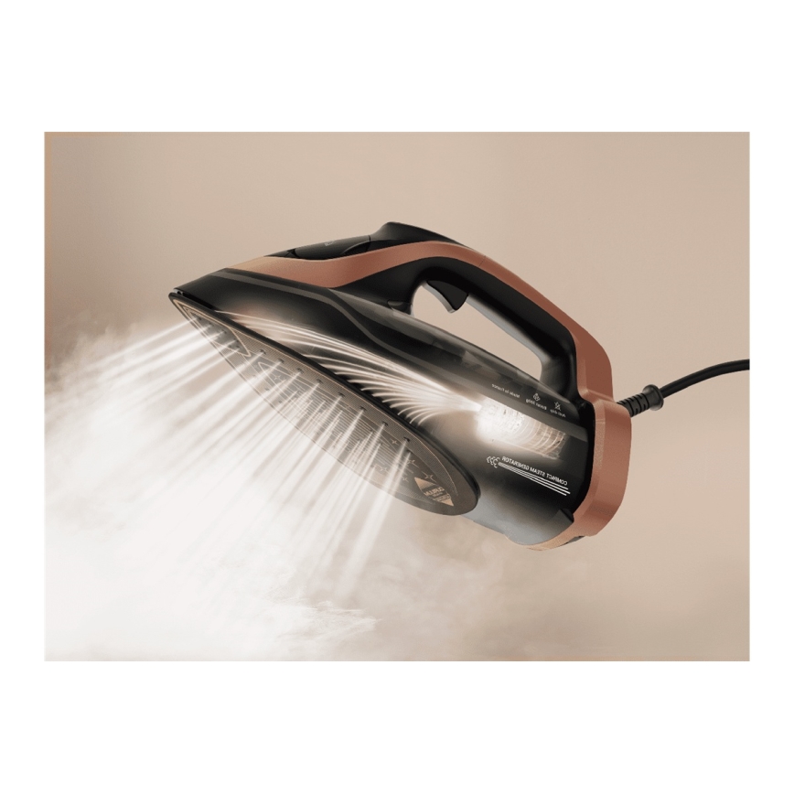 Tefal - Stoomstrijkijzer ULTIMATE POWER 3200W/230V koper/zwart