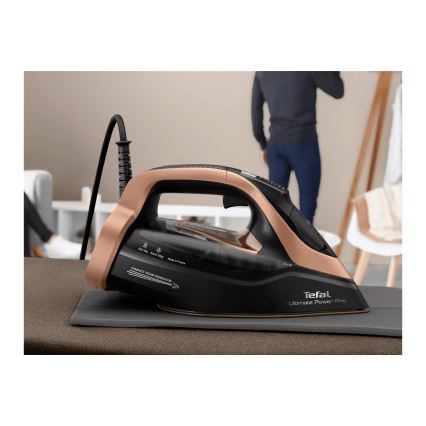 Tefal - Stoomstrijkijzer ULTIMATE POWER 3200W/230V koper/zwart