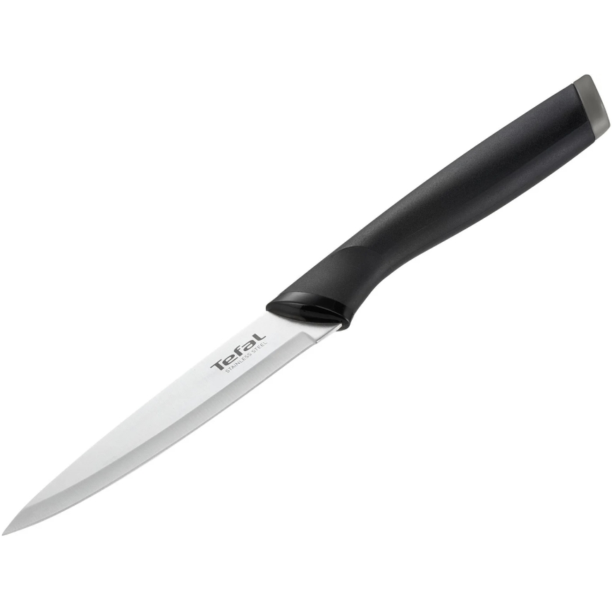 Tefal - Universeel roestvrijstalen mes COMFORT 12 cm glanzend chroom/zwart