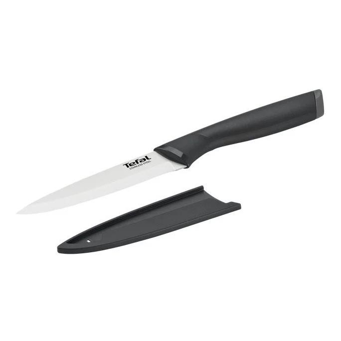 Tefal - Universeel roestvrijstalen mes COMFORT 12 cm glanzend chroom/zwart