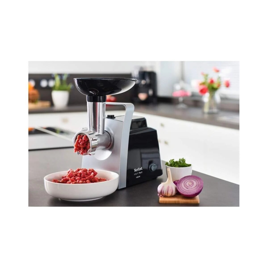 Tefal - Vleesmolen 7in1 1400W/230V zwart/zilver