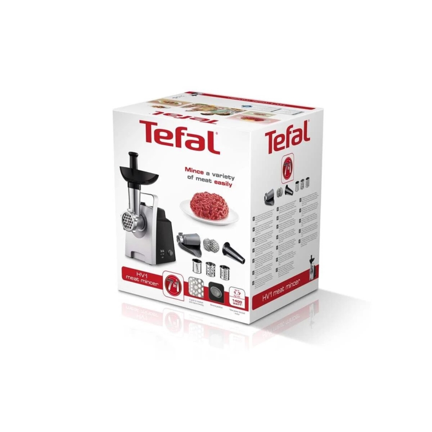 Tefal - Vleesmolen 7in1 1400W/230V zwart/zilver