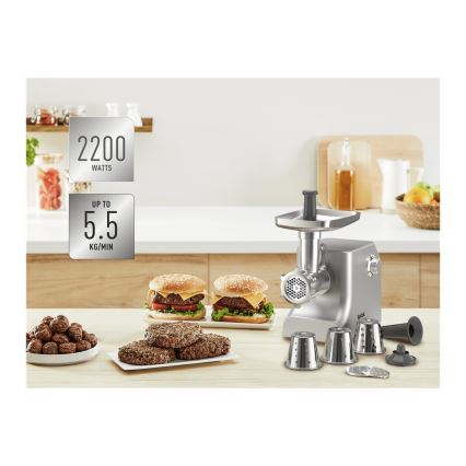 Tefal - Vleesmolen 8in1 2200W/230V zilver