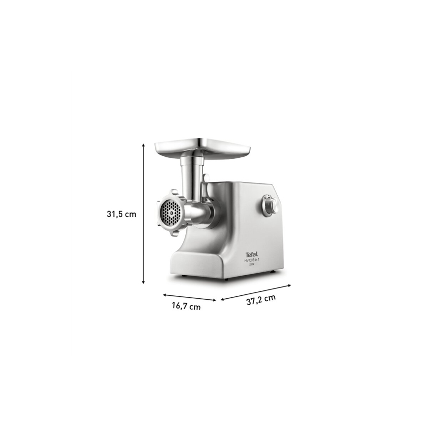 Tefal - Vleesmolen 8in1 2200W/230V zilver