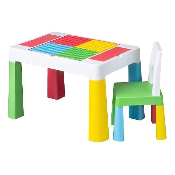 TEGA BABY - Kindertafel met stoel in vrolijke kleuren