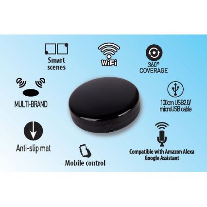 Télécommande connectée pour appareils avec signal infrarouge 5V Wi-Fi Tuya