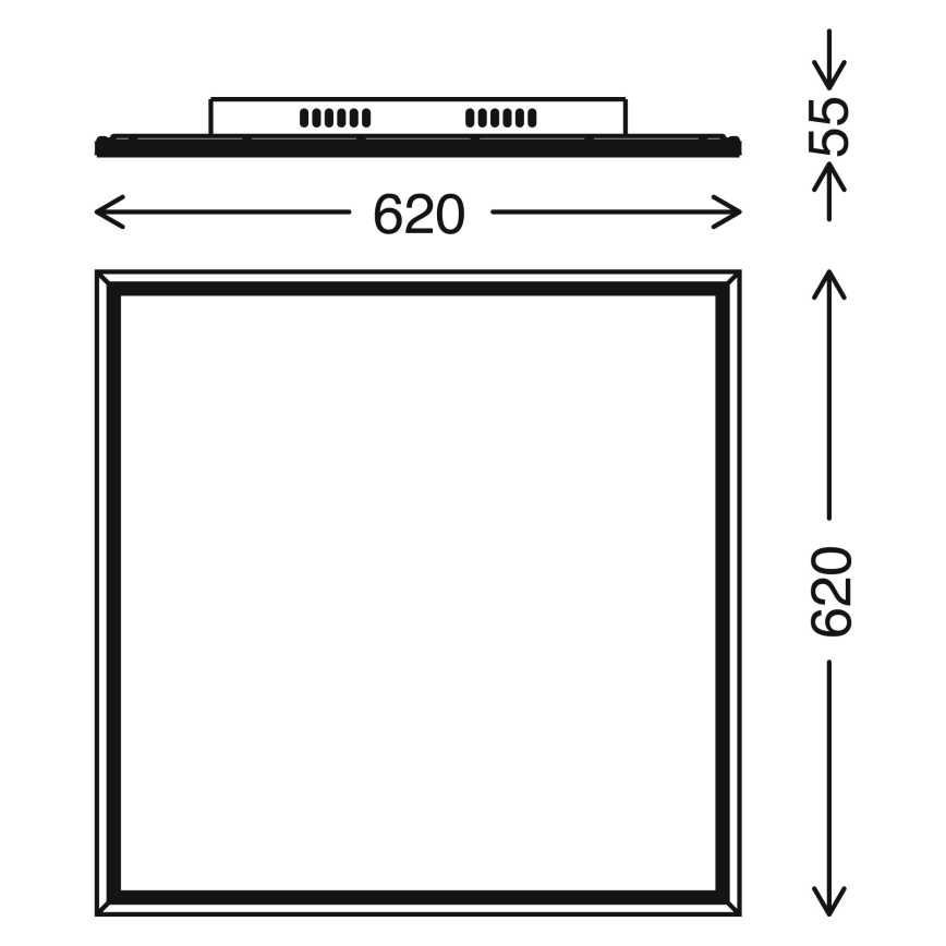 Telefunken 3010-06TF - Dimbaar LED paneel LED/36W/230V 3000-6000K + afstandsbediening