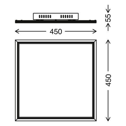 Telefunken 301606TF - LED RGBW Dimbaar lichtpaneel LED/24W/230V 4000K + afstandsbediening