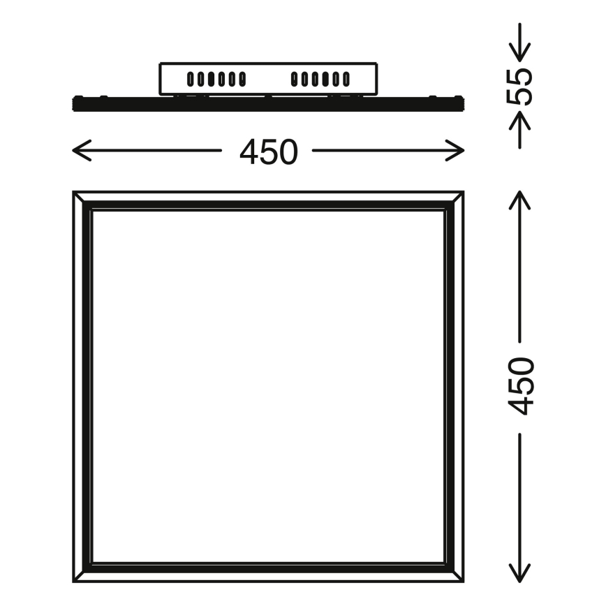 Telefunken 301606TF - LED RGBW Dimbaar lichtpaneel LED/24W/230V 4000K + afstandsbediening