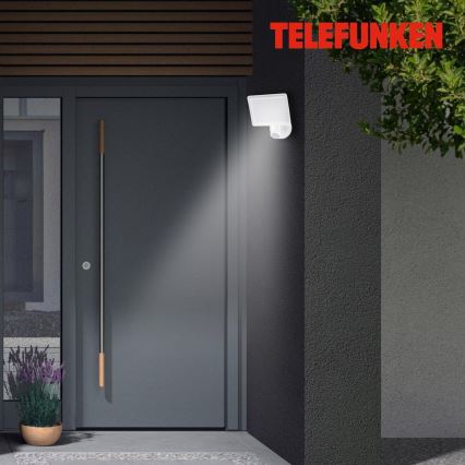 Telefunken 304406TF - LED buitenwandstraler met sensor LED/20W/230V IP44