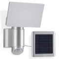 Telefunken 304704TF - LED Solar wall Schijnwerper met sensor LED/6W/3,7V IP44 zilver