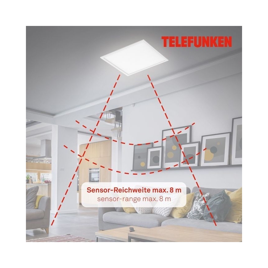 Telefunken 308806TF - LED Bevestigd lichtpaneel met sensor LED/25W/230V 4000K
