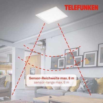 Telefunken 308806TF - Panneau en saillie avec détecteur LED/25W/230V 4000K