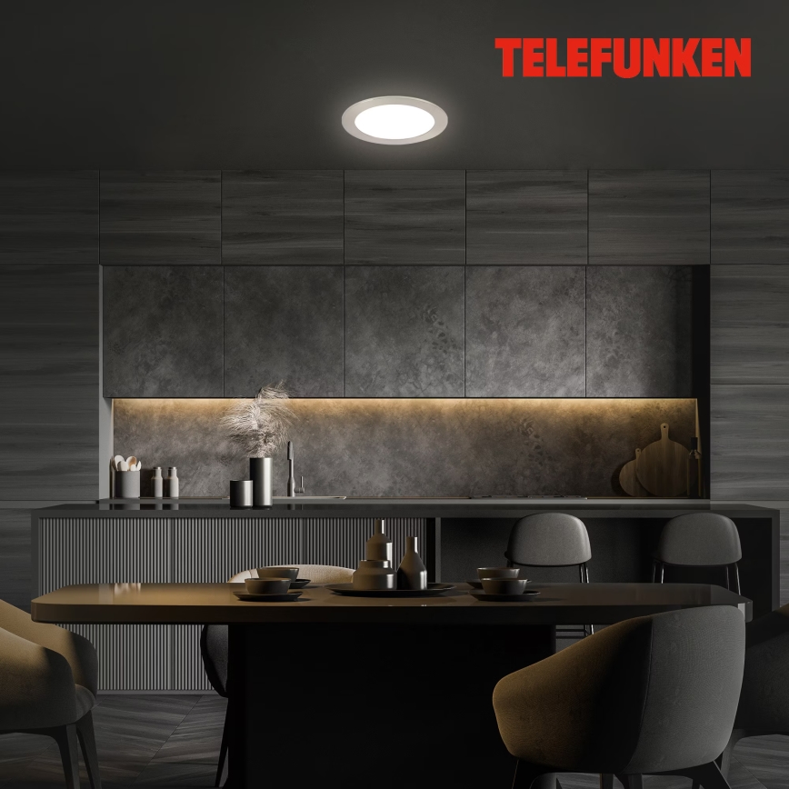 Telefunken 309402TF - LED RGBW Dimbare en hangende badkamer verlichting LED/12W/230V 2700-6500K IP23 Wi-Fi Tuya