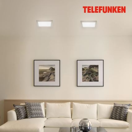 Telefunken 309602TF - LED RGBW Dimbare plafondlamp LED/18W/230V 2700-6500K Wi-Fi Tuya