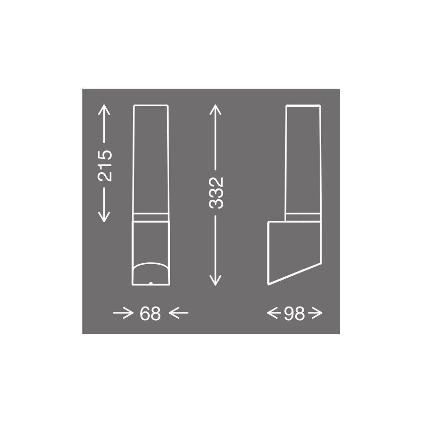 Telefunken 311305TF - LED Wandlamp voor buiten LED/8W/230V IP44