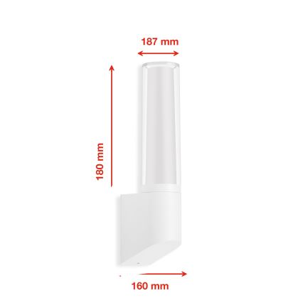 Telefunken 311306TF - LED buitenwandlamp LED/8W/230V 4000K IP44 wit